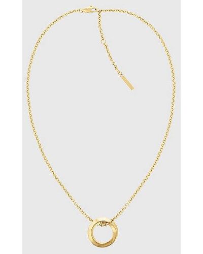 Calvin Klein Ketting - Twisted Ring - Wit