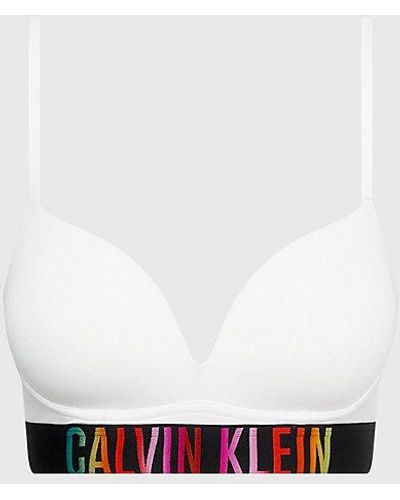 Calvin Klein Push-up Plunge-BH - Intense Power Pride - Weiß