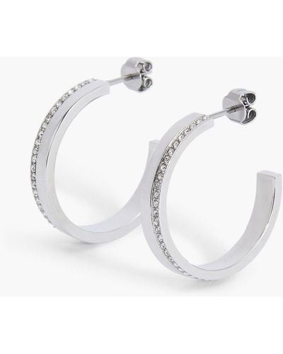 Calvin Klein Earrings - Minimal Linear - White