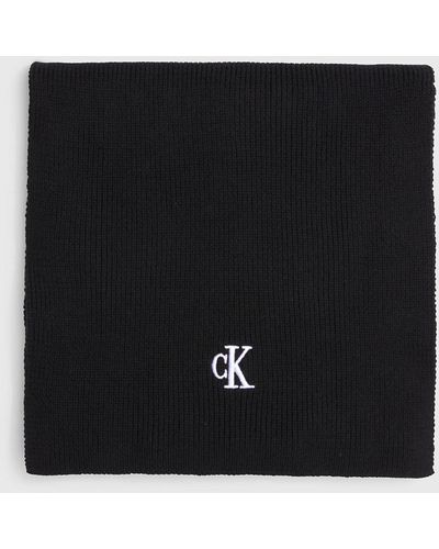 Calvin Klein Écharpe en laine mélangée - Noir