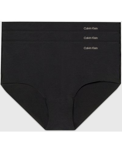 Calvin Klein Lot de 3 shortys - Invisibles - Noir
