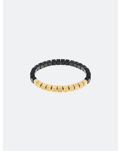 Calvin Klein Ck Beaded Bracelet - Black