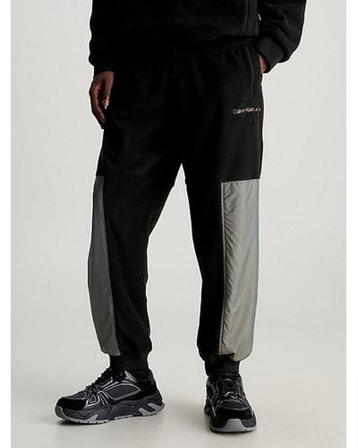 Calvin Klein Lässige Jogginghose aus Polarfleece - Schwarz
