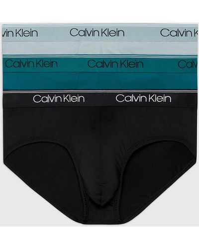 Calvin Klein 3 Pack Briefs - Micro Stretch - Blue