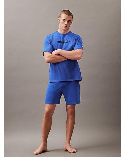 Calvin Klein Pyjama-Shorts - Intense Power - Blau