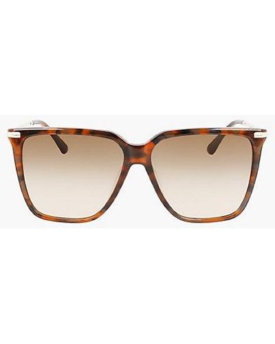Calvin Klein Rectangle Sunglasses Ck22531s - - Brown - Women - OS - Multicolor