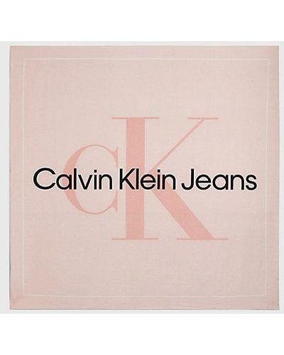 Calvin Klein Logo-Schal - Pink