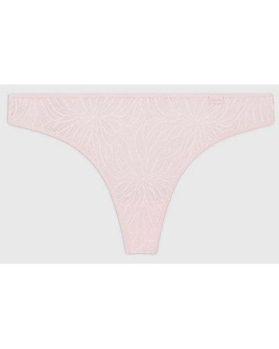 Calvin Klein String - Sheer Marquisette - Natur