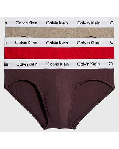 Calvin Klein 3er-Pack Slips - Cotton Stretch - Weiß