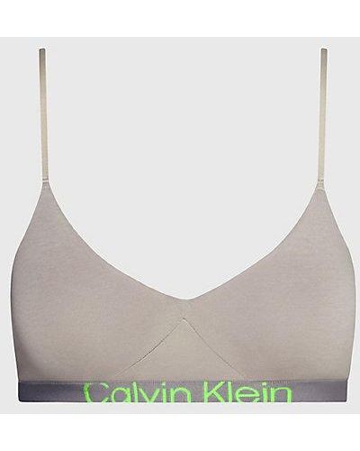 Calvin Klein Corpiño de tirantes finos - Future Shift - Gris
