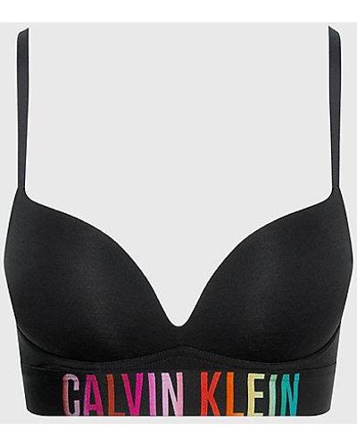 Calvin Klein Push-up Plunge-BH - Intense Power Pride - Schwarz