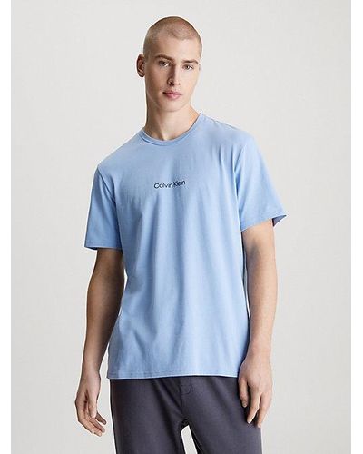 Calvin Klein Lounge-T-Shirt - Modern Structure - Blau