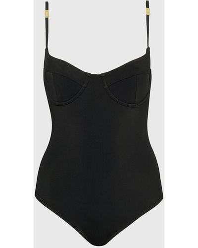 Calvin Klein Balconette Swimsuit - Core Solids - Black