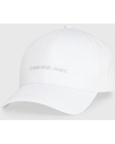 Calvin Klein Gorra de sarga - Blanco