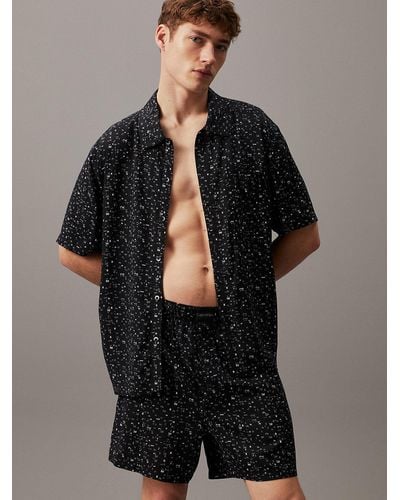 Calvin Klein Pyjama Top - Pure - Black