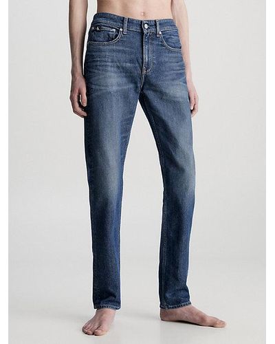 Calvin Klein Slim Fit Tapered Jeans - Blau
