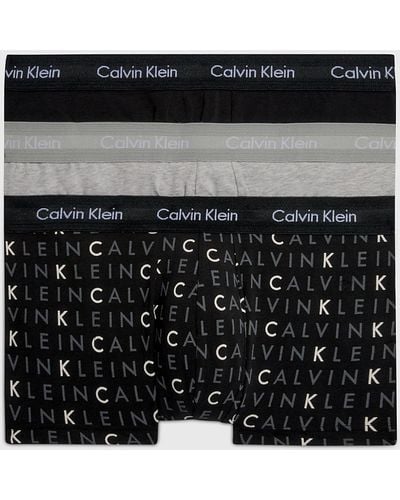 Calvin Klein Lot de 3 Boxers Maillot - Noir
