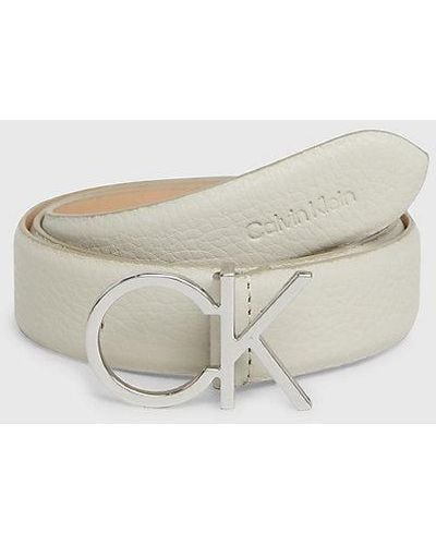 Calvin Klein Cinturón de cuero - Neutro
