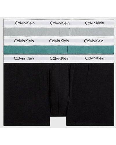 Calvin Klein 3-pack Grote Maat Boxers - Modern Cotton - Groen