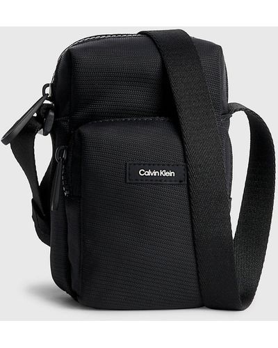 Calvin Klein Petit sac reporter en bandoulière - Noir