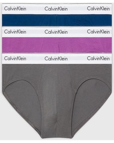 Calvin Klein Lot de 3 slips - Modern Cotton - Gris