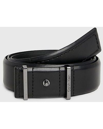 Calvin Klein Cinturón de cuero - Negro