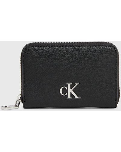 Calvin Klein Portefeuille zippé anti-RFID - Noir