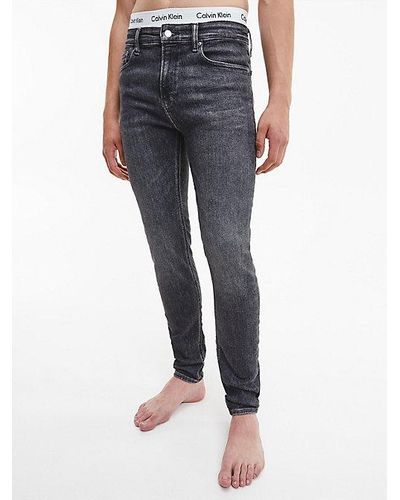 Calvin Klein Super Skinny Jeans - - Grey - Men - 2834 - Blau