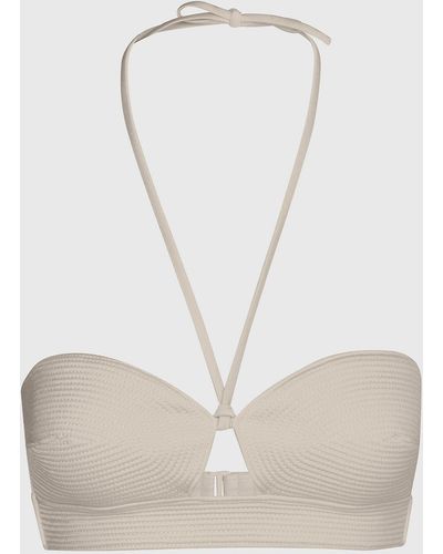 Calvin Klein Bralette Bikini Top - Structured - White