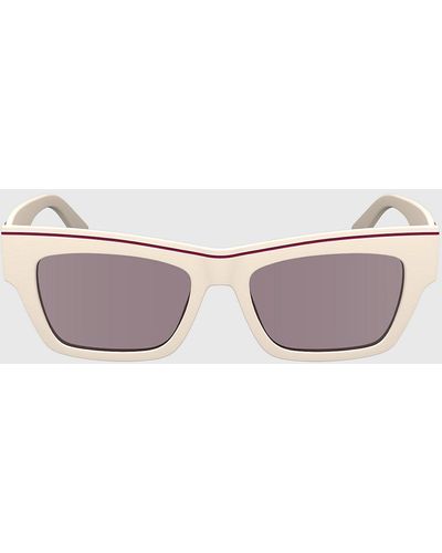 Calvin Klein Modified Rectangle Sunglasses Ckj24602s - Pink