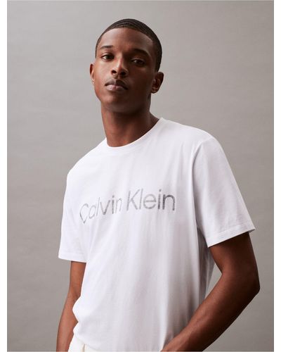Calvin Klein Faded Logo Crewneck T-shirt - White