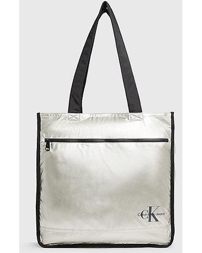 Calvin Klein Tote-Bag zum Wenden - Weiß