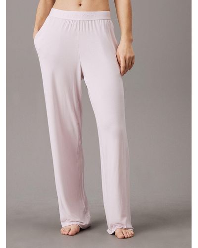 Calvin Klein Soft Modal Pyjama Trousers - Intrinsic - Pink