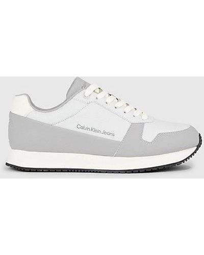 Calvin Klein Leren Sneakers - Wit