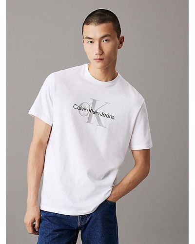Calvin Klein Monogram T-shirt - Wit
