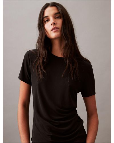 Calvin Klein Refined Jersey T-shirt - Black