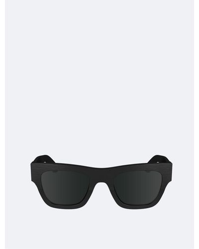 Calvin Klein Naturals Modified Rectangle Sunglasses - Black