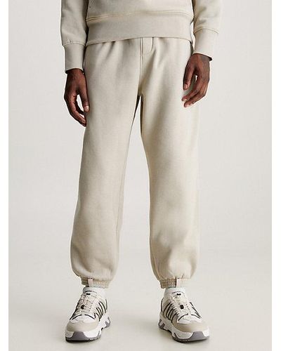 Calvin Klein Pantalón de chándal holgado de algodón - Neutro