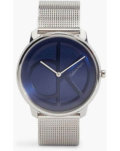 Calvin Klein Horloge - Iconic Mesh - Blauw