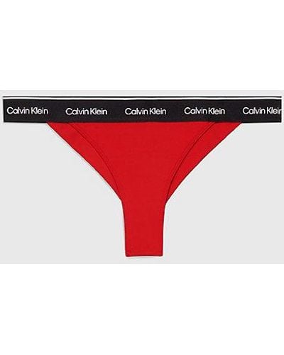 Calvin Klein Brazilian Bikinibroekje - Ck Meta Legacy - Rood