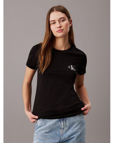 Calvin Klein Lot de 2 t-shirts slim - Noir