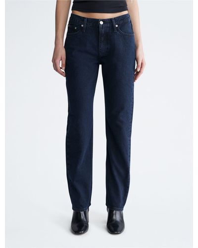 Calvin Klein Straight Fit Jeans - Blue
