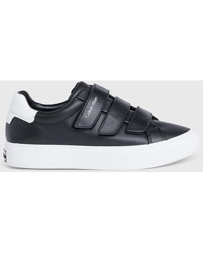 Calvin Klein Leather Velcro Trainers - Blue