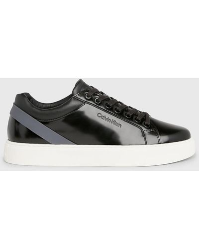 Calvin Klein Baskets en cuir - Noir