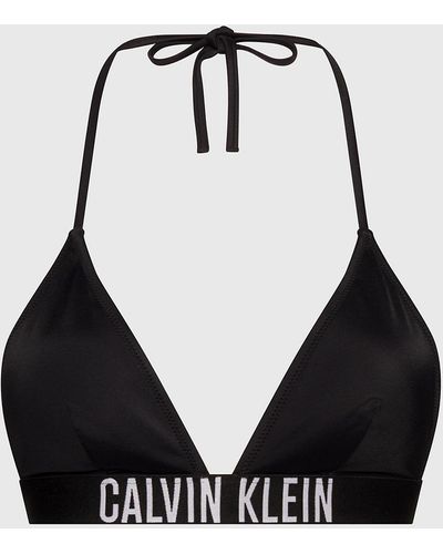 Calvin Klein Haut de bikini triangle - Intense Power - Noir