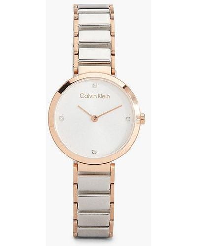 Calvin Klein Horloge - Minimalistic T Bar - Wit