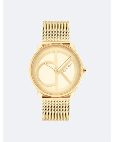 Calvin Klein Ck Mesh Bracelet Watch - Metallic