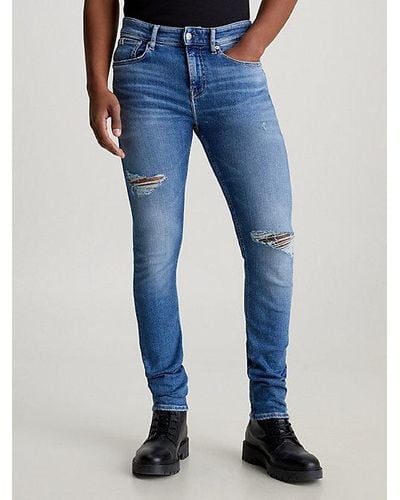 Calvin Klein Skinny Jeans - Azul