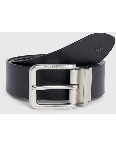 Calvin Klein Reversible Leather Belt - White