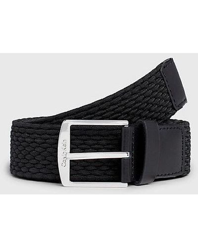 Calvin Klein Cinturón trenzado - Negro